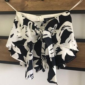 High Waisted Tie Shorts